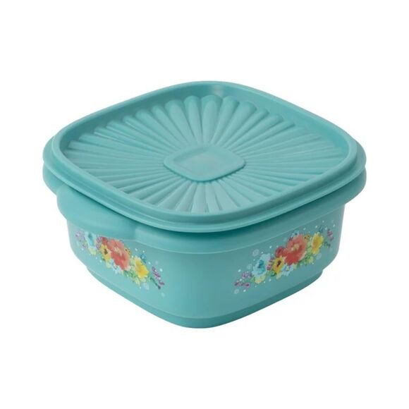 🦋 New Pioneer Woman (4)- Breezy Blossom 5 Cup Food Storage Container with Lids - Picture 5 of 8